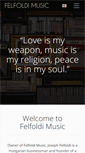 Mobile Screenshot of felfoldimusic.com