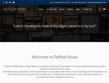 Tablet Screenshot of felfoldimusic.com